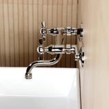 Essex Double-Handle 2-Hole Wall Mount Bathroom Faucet