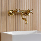 Essex Double-Handle 2-Hole Wall Mount Bathroom Faucet