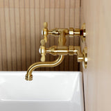 Essex Double-Handle 2-Hole Wall Mount Bathroom Faucet