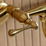 Kingston Double-Handle 2-Hole Wall Mount Bathroom Faucet