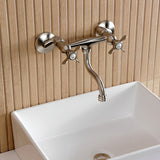 Essex Double-Handle 2-Hole Wall Mount Bathroom Faucet