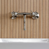 Essex Double-Handle 2-Hole Wall Mount Bathroom Faucet