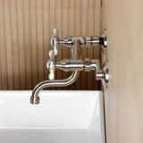 Essex Double-Handle 2-Hole Wall Mount Bathroom Faucet