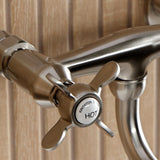 Essex Double-Handle 2-Hole Wall Mount Bathroom Faucet