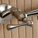 Kingston Double-Handle 2-Hole Wall Mount Bathroom Faucet