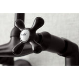 Kingston Double-Handle 2-Hole Wall-Mount Bridge Kitchen Faucet