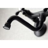 Kingston Double-Handle 2-Hole Wall Mount Bathroom Faucet