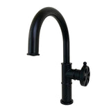 Belknap One-Handle 1-Hole Bathroom Faucet with Push Pop-Up Drain