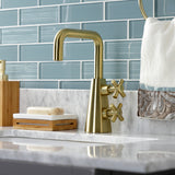 Constantine Two-Handle 1-Hole Bathroom Faucet with Push Pop-Up Drain