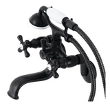 Kingston Two-Handle Clawfoot Tub Faucet with Hand Shower
