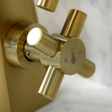 Constantine Two-Handle 1-Hole Bathroom Faucet with Push Pop-Up Drain