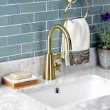 Constantine Two-Handle 1-Hole Bathroom Faucet with Push Pop-Up Drain