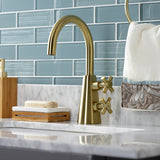 Constantine Two-Handle 1-Hole Bathroom Faucet with Push Pop-Up Drain