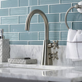 Constantine Two-Handle 1-Hole Bathroom Faucet with Push Pop-Up Drain