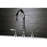 Roman Two-Handle 3-Hole Deck Mount Roman Tub Faucet