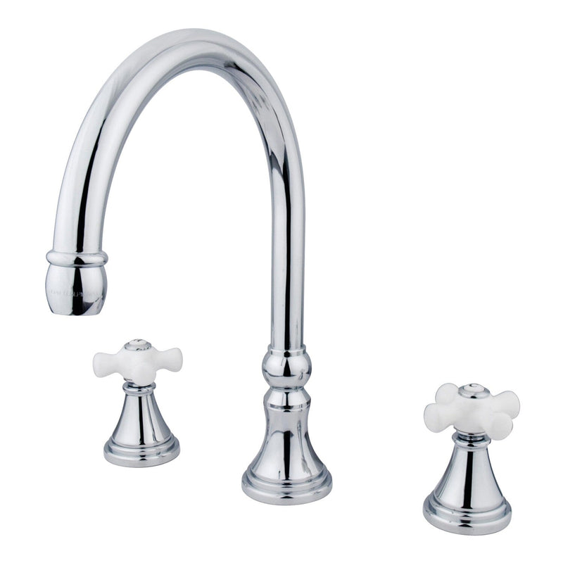 Roman Two-Handle 3-Hole Deck Mount Roman Tub Faucet