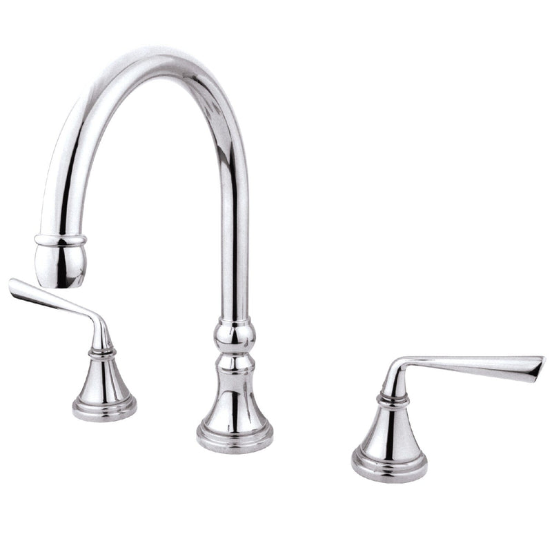 Silver Sage Two-Handle 3-Hole Deck Mount Roman Tub Faucet