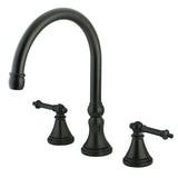 Templeton Two-Handle 3-Hole Deck Mount Roman Tub Faucet