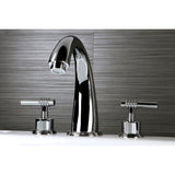 Milano Two-Handle 3-Hole Deck Mount Roman Tub Faucet