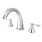 Roman Two-Handle 3-Hole Deck Mount Roman Tub Faucet