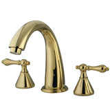 Naples Two-Handle 3-Hole Deck Mount Roman Tub Faucet