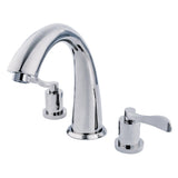 Vintage Two-Handle 3-Hole Deck Mount Roman Tub Faucet
