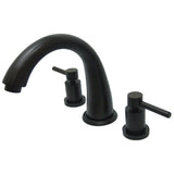 Concord Two-Handle 3-Hole Deck Mount Roman Tub Faucet