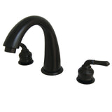 Milano Two-Handle 3-Hole Deck Mount Roman Tub Faucet