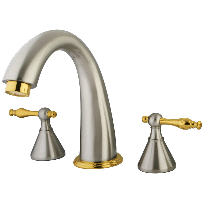 Naples Two-Handle 3-Hole Deck Mount Roman Tub Faucet