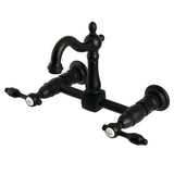 Tudor Two-Handle 2-Hole Wall Mount Kitchen Faucet