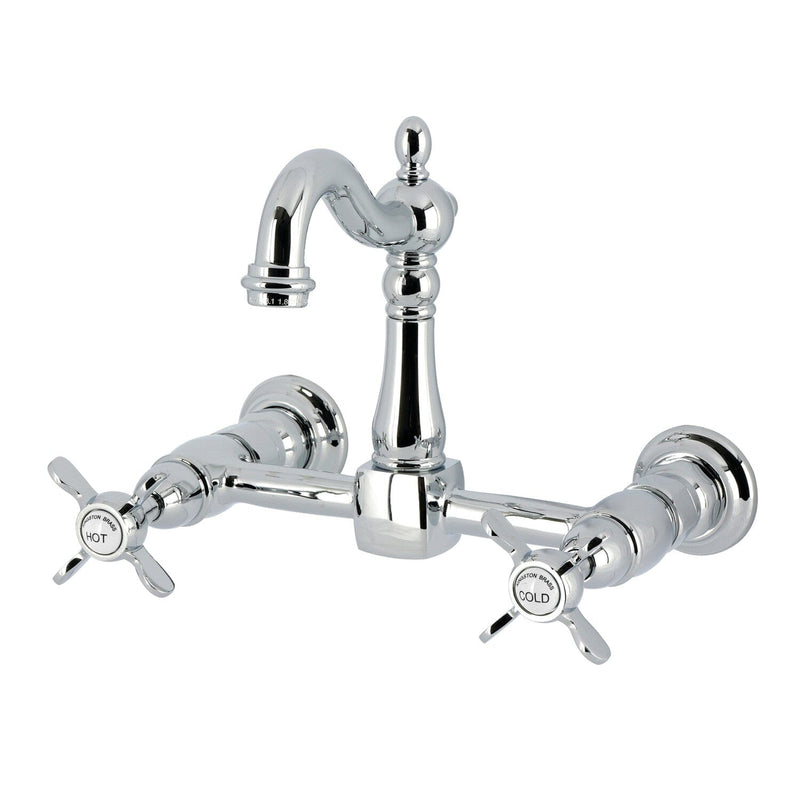 Essex Two-Handle 2-Hole Wall Mount Bridge Kitchen Faucet