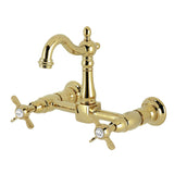 Essex Two-Handle 2-Hole Wall Mount Bridge Kitchen Faucet