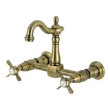 Essex Two-Handle 2-Hole Wall Mount Bridge Kitchen Faucet