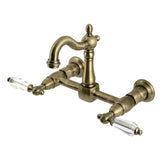 Willshire Double-Handle Wall-Mount Bridge Kitchen Faucet