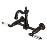 Willshire Two-Handle 2-Hole Wall Mount Kitchen Faucet