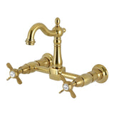 Essex Two-Handle 2-Hole Wall Mount Bridge Kitchen Faucet