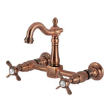 Essex Two-Handle 2-Hole Wall Mount Bridge Kitchen Faucet