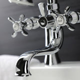 Essex Three-Handle 2-Hole Deck-Mount Clawfoot Tub Faucet with Hand Shower