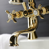 Essex Three-Handle 2-Hole Deck-Mount Clawfoot Tub Faucet with Hand Shower