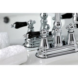 Duchess Double-Handle 3-Hole Deck Mount 4-Inch Centerset Bathroom Faucet with Brass Pop-Up