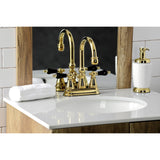 Duchess Double-Handle 3-Hole Deck Mount 4-Inch Centerset Bathroom Faucet with Brass Pop-Up