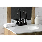 Duchess Double-Handle 3-Hole Deck Mount 4-Inch Centerset Bathroom Faucet with Brass Pop-Up