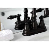Duchess Double-Handle 3-Hole Deck Mount 4-Inch Centerset Bathroom Faucet with Brass Pop-Up