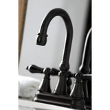 Duchess Double-Handle 3-Hole Deck Mount 4-Inch Centerset Bathroom Faucet with Brass Pop-Up