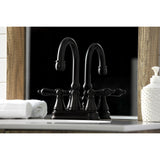 Duchess Double-Handle 3-Hole Deck Mount 4-Inch Centerset Bathroom Faucet with Brass Pop-Up