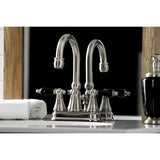 Duchess Double-Handle 3-Hole Deck Mount 4-Inch Centerset Bathroom Faucet with Brass Pop-Up