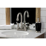 Duchess Double-Handle 3-Hole Deck Mount 4-Inch Centerset Bathroom Faucet with Brass Pop-Up