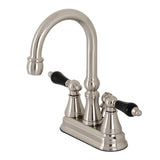 Duchess Double-Handle 3-Hole Deck Mount 4-Inch Centerset Bathroom Faucet with Brass Pop-Up