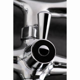 Kingston Two-Handle 2-Hole Wall Mount Clawfoot Tub Faucet with Hand Shower