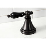 Duchess Double-Handle 4-Hole Widespread Kitchen Faucet with Brass Sprayer